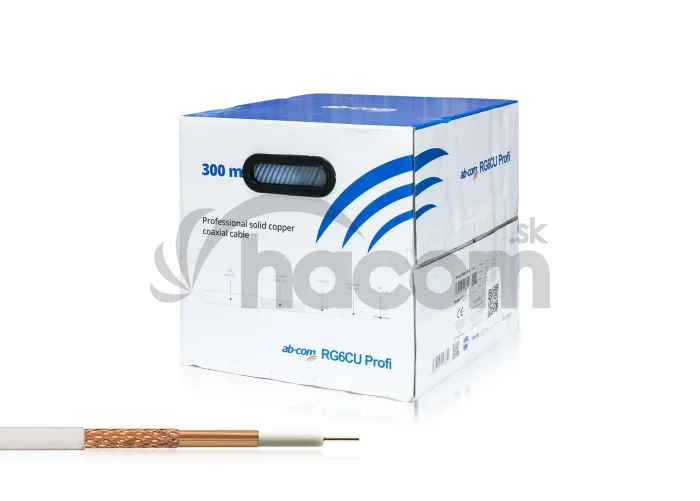 Kábel koaxial AB RG6CU Profi 300m roll