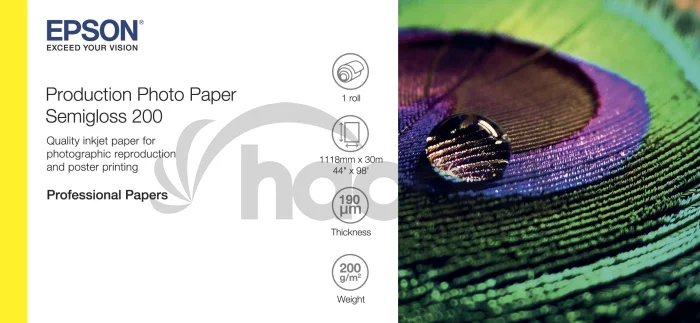 EPSON Production Photo Paper Semigloss 200 44"x30m