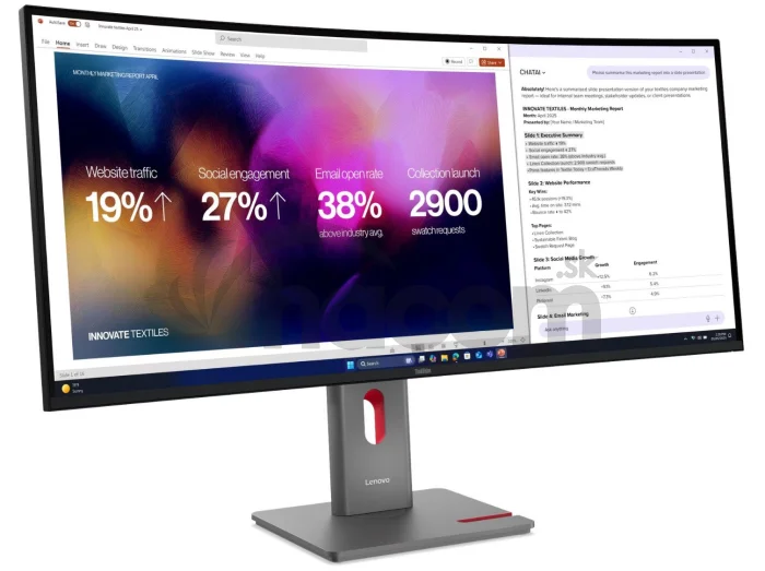 Lenovo ThinkVision/P40WD-40/39,7"/IPS/wUHD/120Hz/4ms/Čierna/3R