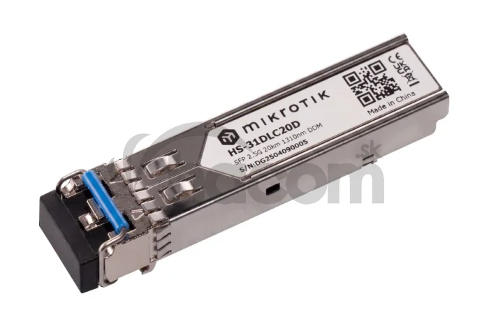 Mikrotik HS-31DLC20D, SFP 1.25G/2.5G SM 20km 1310nm, Dual LC-connector