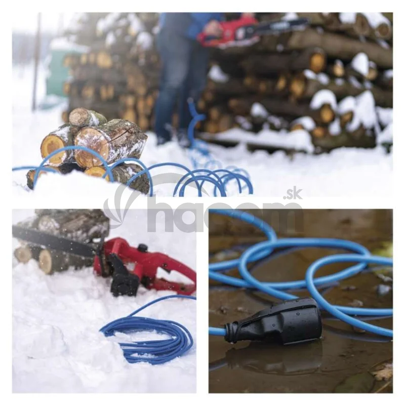 Špeciálny predlžovací kábel 10 m / 1 zásuvka / PVC / 230 V / 1,5 mm2