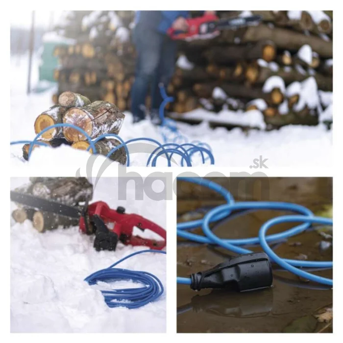 Špeciálny predlžovací kábel 10 m / 1 zásuvka / PVC / 230 V / 1,5 mm2