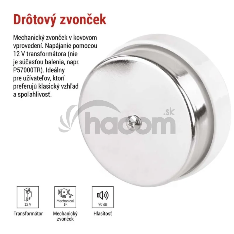 Drôtový zvonček P57104