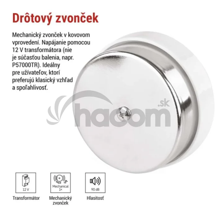 Drôtový zvonček P57104