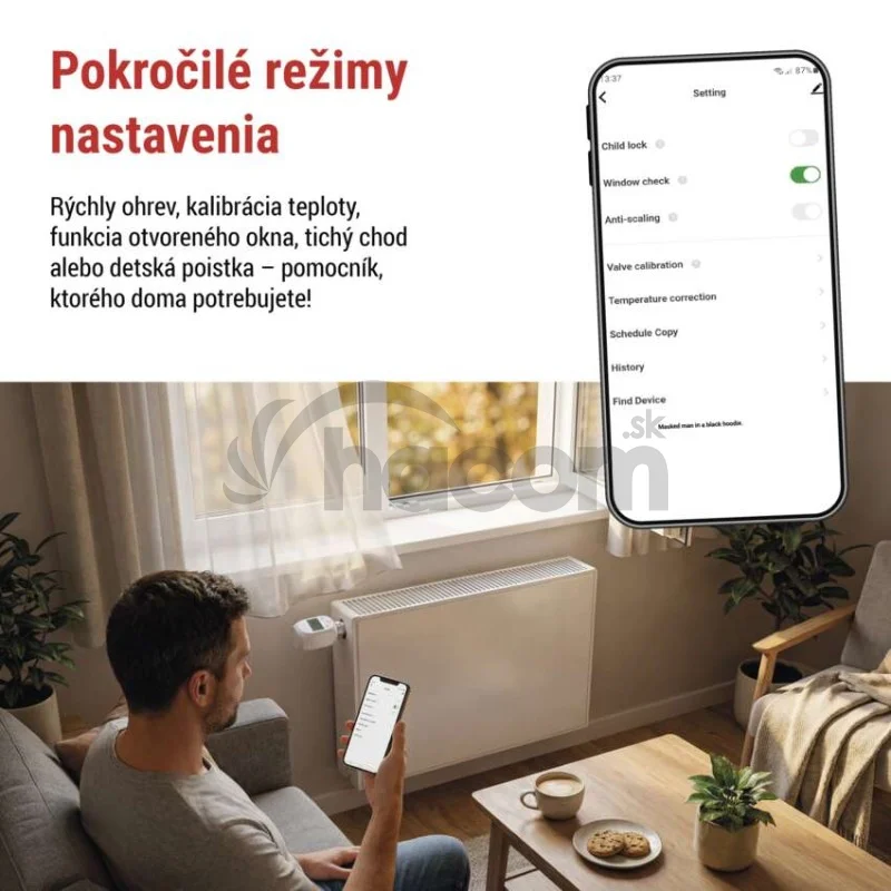 GoSmart Digitálna termostatická hlavica P5631S ZigBee 3.0