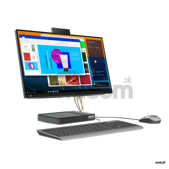 Lenovo IdeaCentre/AIO 5 24ALC6/23,8"/FHD/R5-5500U/12GB/512GB SSD/AMD int/W10/Black/2R