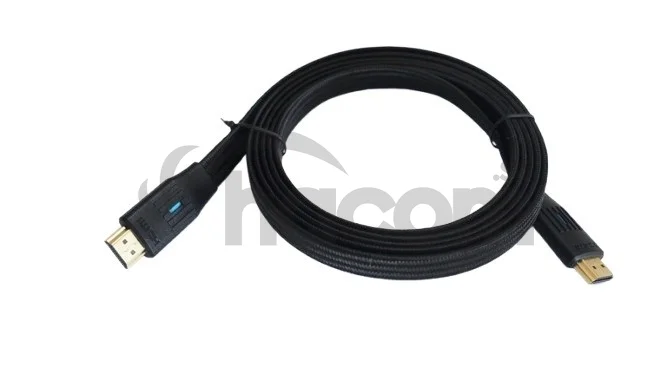 TB HDMI kábel 2v1 flat, čierny, 2m