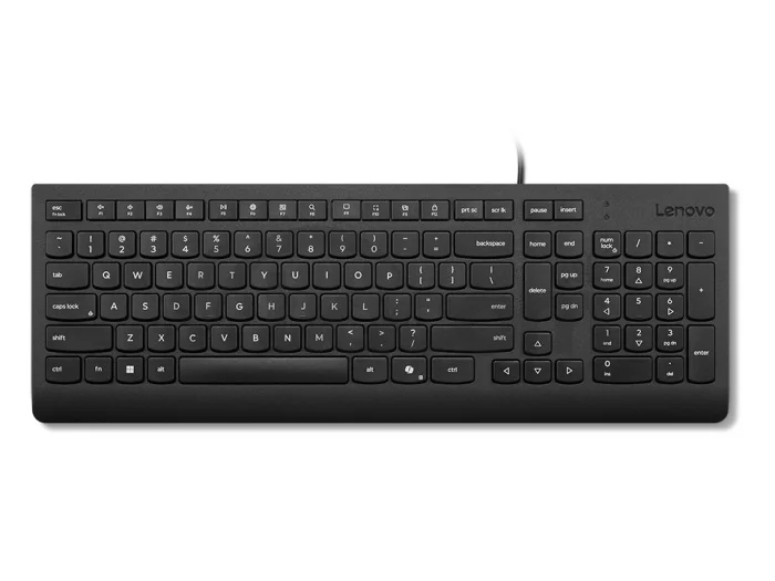 Lenovo Essential Wired Keyboard/Drôtové USB-A/RU/Čierna