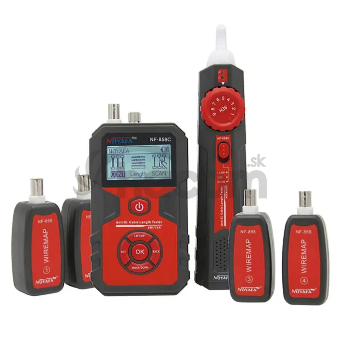 W-Star Tester káblov WSNF858C, RJ45, VFL, RJ11, BNC, POE, hľadačka, diagnostika, Li-Ion