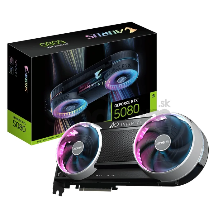 AORUS GeForce RTX 5080 INFINITY 16G/Gaming/16GB/GDDR7