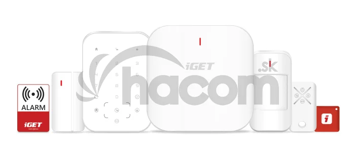 iGET SECURITY M6-4G Premium - Inteligentný zabezpečovací systém 4G/WiFi/LAN alarm, Android, iOS