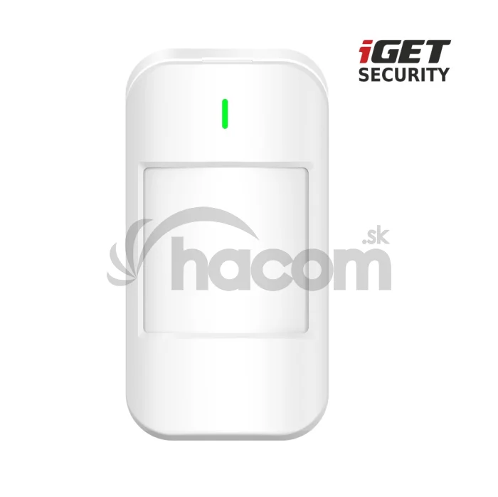 iGET SECURITY MP1 - bezdrôtový pohybový PIR senzor pre alarm M6-4G s nastavením citlivosti