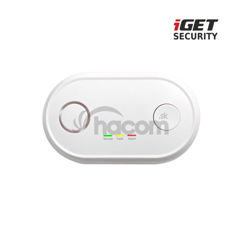 iGET SECURITY MP19 - bezdrôtový detektor CO (oxid uhoľnatý) pre alarm M6-4G, aj samostatný