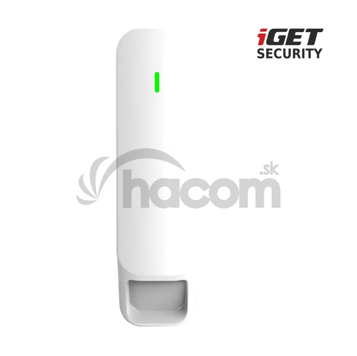 iGET SECURITY MP31 - bezdrôtový záclonový pohybový PIR senzor pre alarm M6-4G s nastav. citlivosti