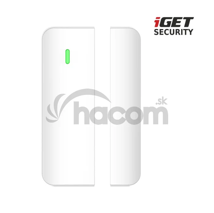 iGET SECURITY MP4 - bezdrôtový magnetický senzor pre dvere/okná pre alarm M6-4G, výdrž bat. až 5 rokov