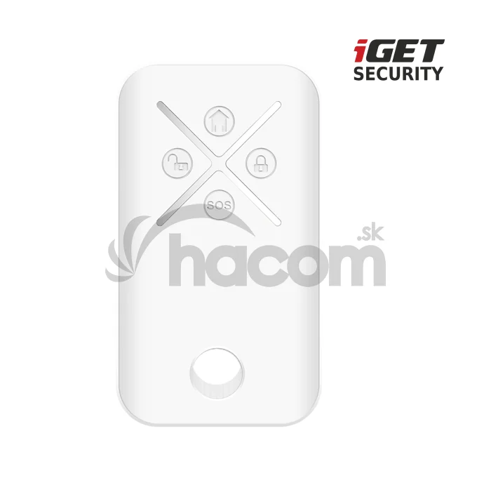 iGET SECURITY MP5 - diaľkové ovládanie (kľúčenka) pre alarm M6-4G, výdrž batérie až 3 roky