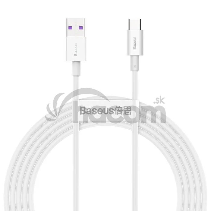 Baseus Superior Series Fast Charging Dátový Kábel USB-A - USB-C 66W 2m White