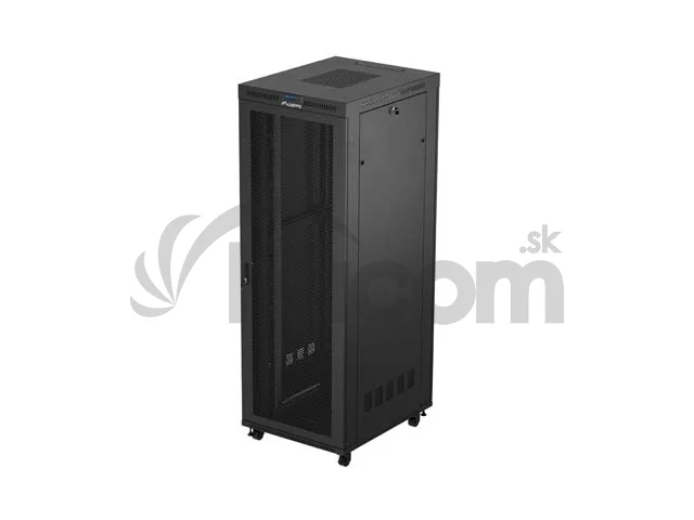 19" VOĽNE STOJÚCA RACKOVÁ SKRIŇA 47U/800X1000 (FLAT PACK) SO SIEŤOVÝMI DVERAMI LCD ČIERNA LANBERG V2