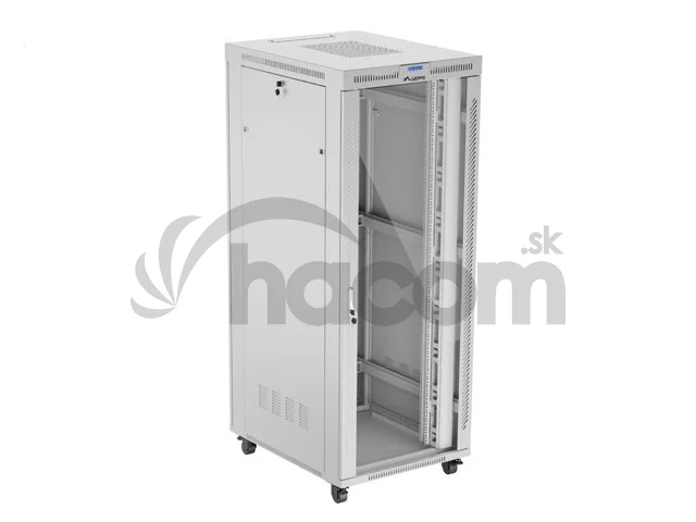 19" VOĽNE STOJÚCA RACKOVÁ SKRIŇA 42U 800X1000 ŠEDÉ SKLENENÉ DVERE LCD LANBERG (FLAT PACK) V2