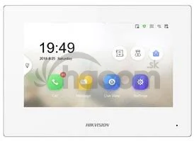 DS-KH6320-WTE1 vnút. IP jednotka, 7" s WiFi, modul. syst., biela