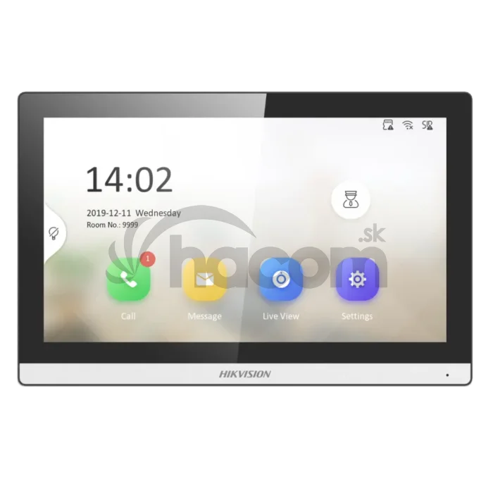 DS-KH6350-TE1 vnút. IP jednotka, 7" bez WiFi, modul.sys., čierna