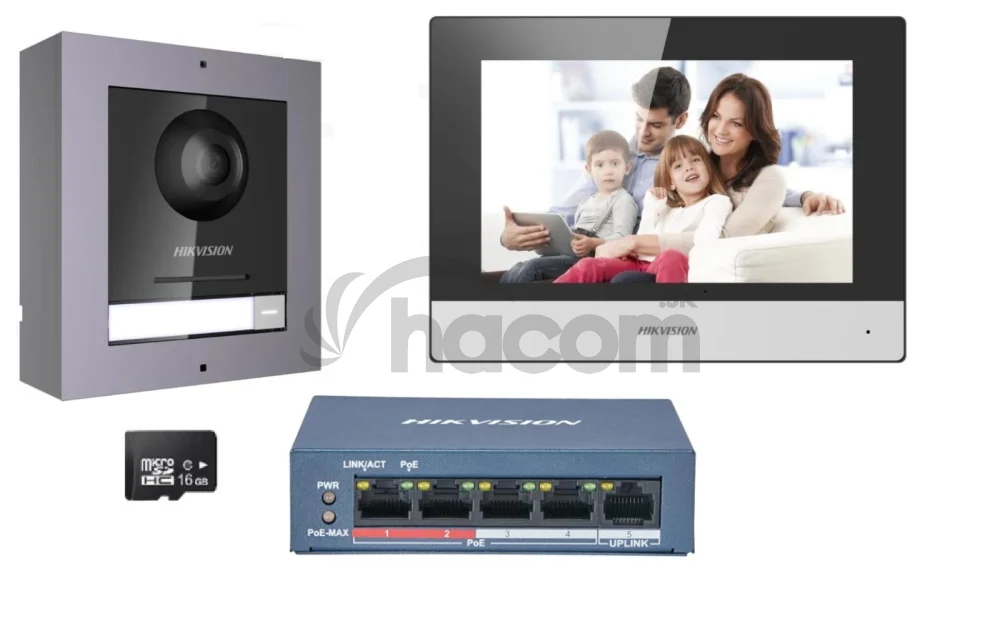 DS-KIS602(B) IP kit DS-KH6320-WT, DS-KD8003-IME1(B)/Surface