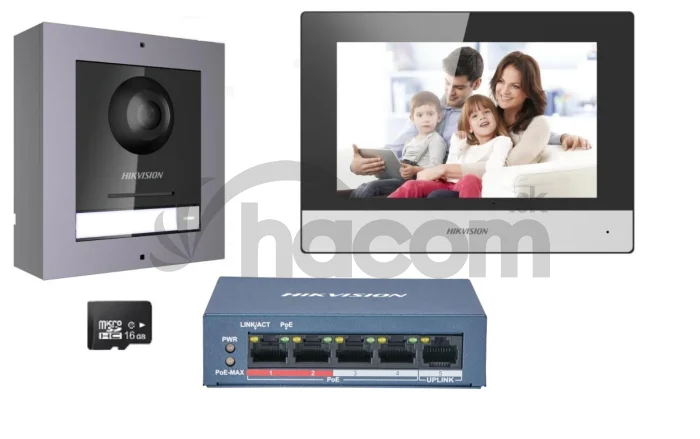 DS-KIS602(B) IP kit DS-KH6320-WT, DS-KD8003-IME1(B)/Surface