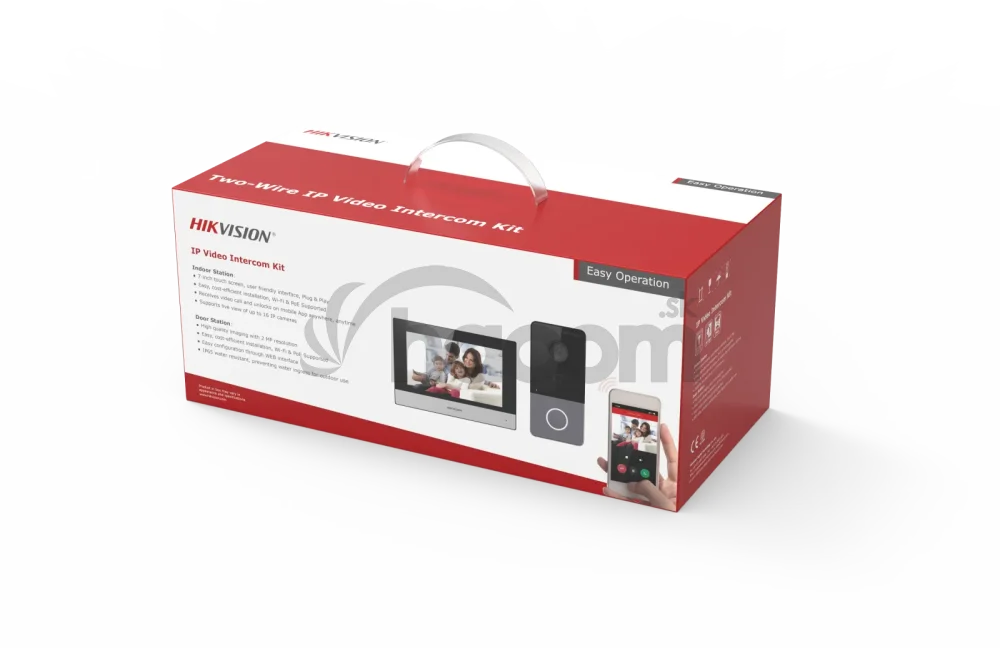 DS-KIS603-P(C) IP kit DS-KH6320-WT, DS-KV6113-WPE1(C),2x zdroj
