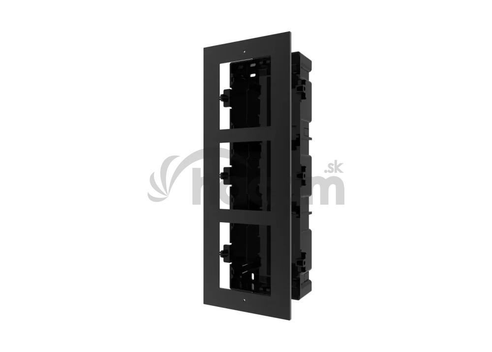 DS-KD-ACF3/Black panel pre montáž pod omietku 3 moduly, čierny