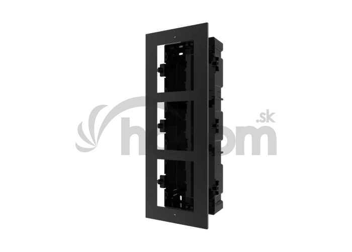 DS-KD-ACF3/Black panel pre montáž pod omietku 3 moduly, čierny