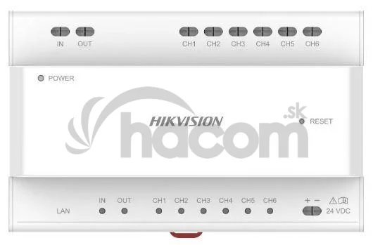 DS-KAD706Y-S hlavny 2vod.distrib.pre 6xDS-KAD706, 24VDC, bez zdr