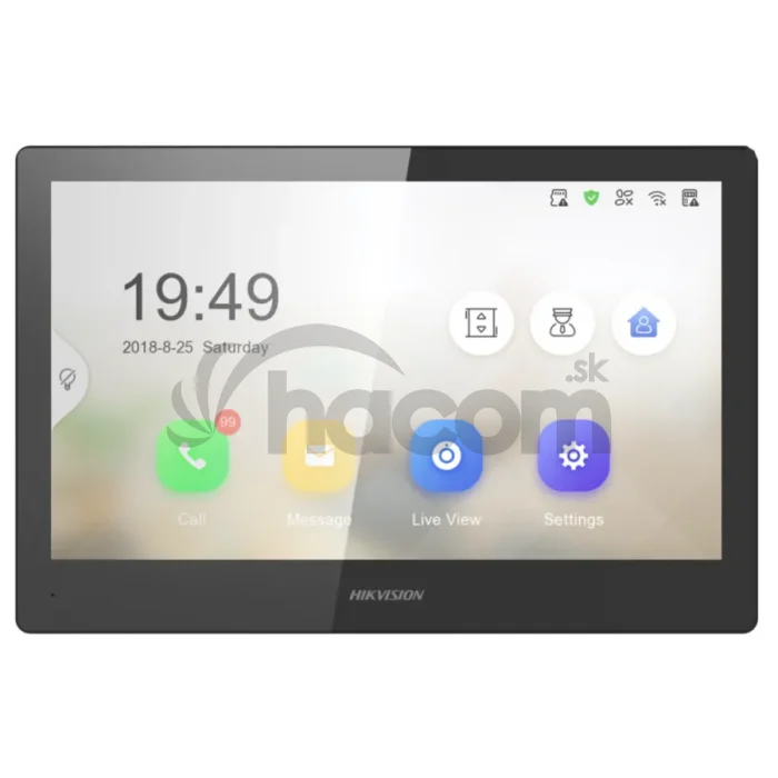 DS-KH8520-WTE1 vnút. IP jednotka, 10" WiFI, modul.systém