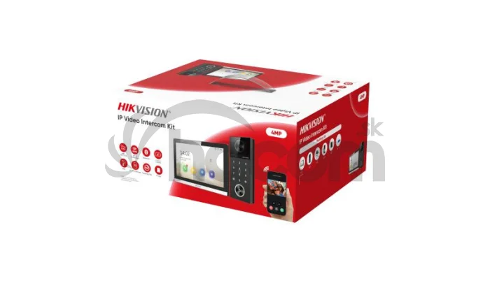 DS-KIS612-P IP kit DS-KV6124-WBE1, DS-KH6350-WTE1, 2x zdroj, SD