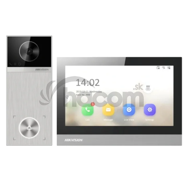 DS-KIS613-S IP kit DS-KV6114-MWBE1, DS-KH8380-WTE1,zdroj, switch