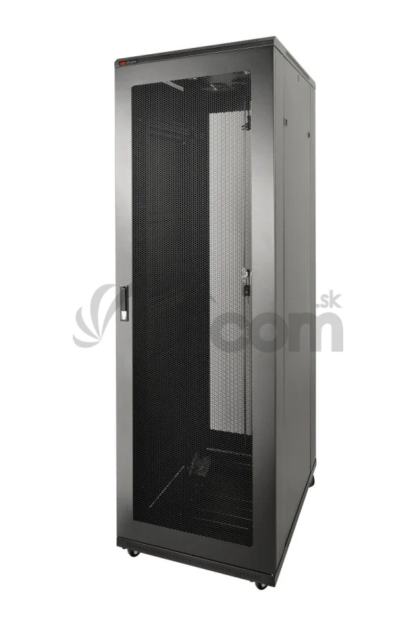 DS-XS8042-E/DW rack 19" 42U 800x1000x2050, plech, čierny