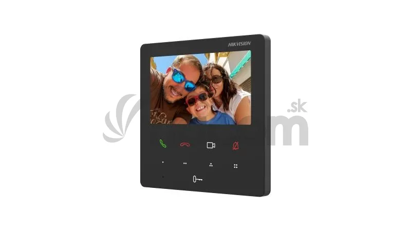 DS-KH6110-WE1/Alarm vnút.jednotka, 4,3" dotyková, čierna