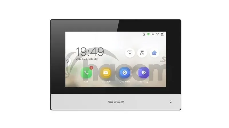 DS-KH6320-WTDE1 vnút. IP jednotka, 7" s WiFi, pre DS-KIS303-P