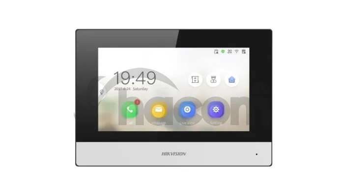 DS-KH6320-WTDE1 vnút. IP jednotka, 7" s WiFi, pre DS-KIS303-P