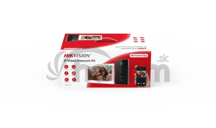 DS-KIS608-P IP kit DS-KV6133-WME1, DS-KH6350-WTE1, 2x zdroj, SD