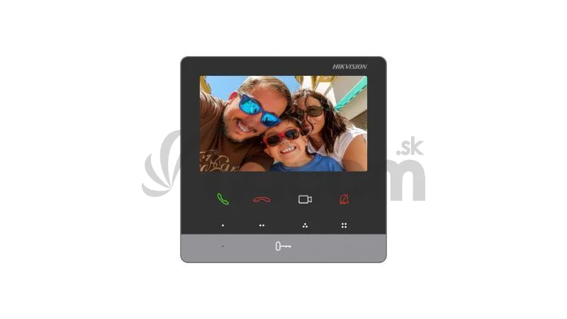 DS-KH6100-E1/Alarm vnút.jednotka, 4,3" nedotyková, čierna