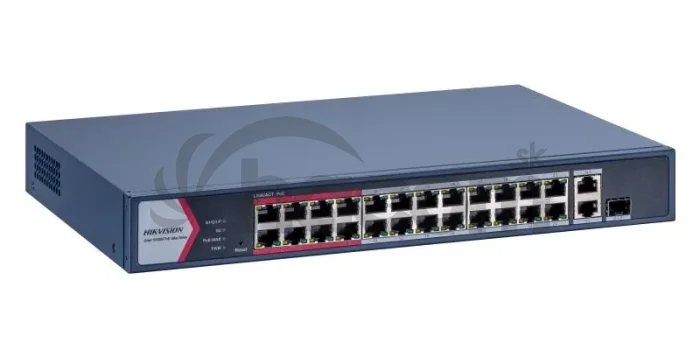 DS-3E1326P-EI/M 24x100Mb PoE+2x1Gb Combo, smart switch, 180W