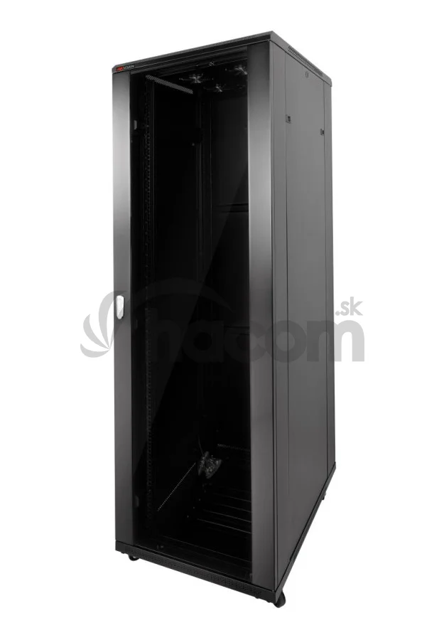 DS-XS8842-E/DG rack 19" 42U 800x800x2050, sklo, čierny