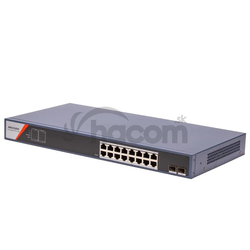 DS-3E1518P-SI-16P2F 16x1Gb PoE, 2x1Gb SFP