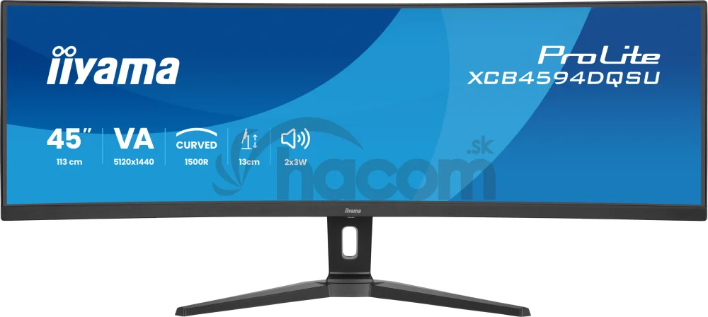 iiyama ProLite/XCB4594DQSU-B1/44,5"/VA/DQHD/75Hz/2ms/Čierna/3R