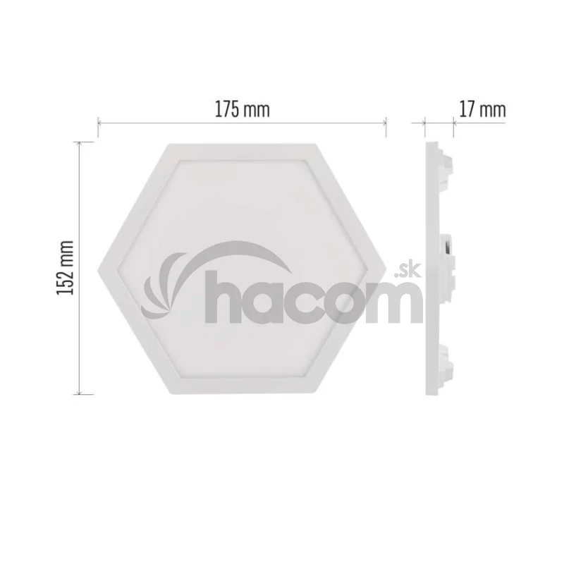 GoSmart LED svietidlo Hexagon, štartovacia sada, 10 dielov, 19 W, RGBIC stmievateľné, WiFi