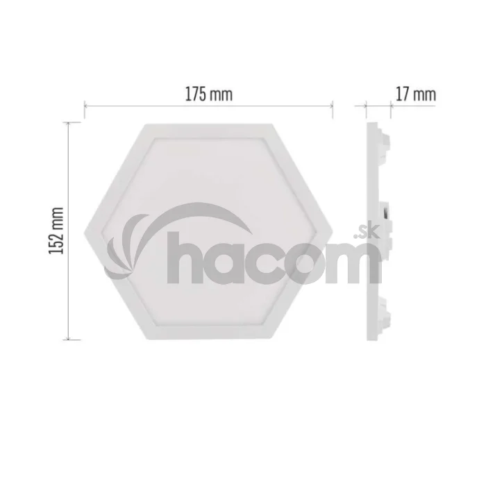GoSmart LED svietidlo Hexagon, štartovacia sada, 10 dielov, 19 W, RGBIC stmievateľné, WiFi