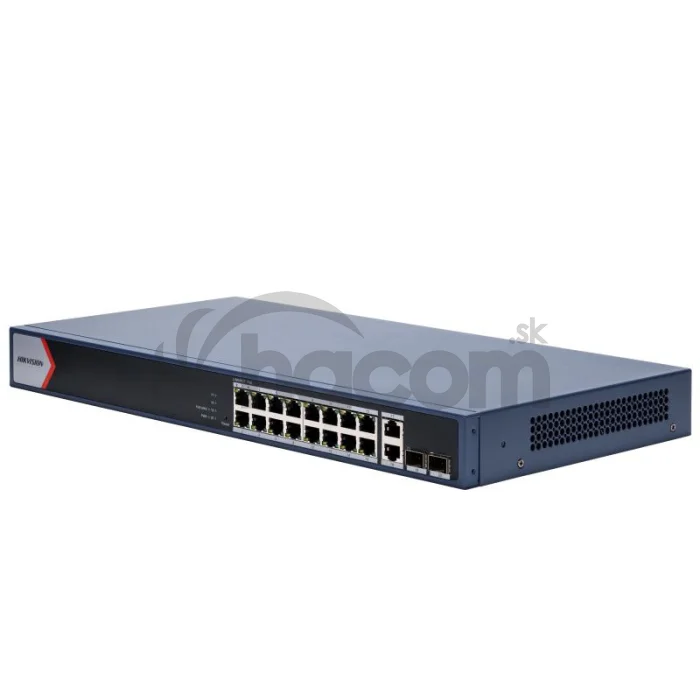 DS-3E1520P-EI 16xGb PoE+2x Gb RJ-45+2xSFP, smart switch, 230W