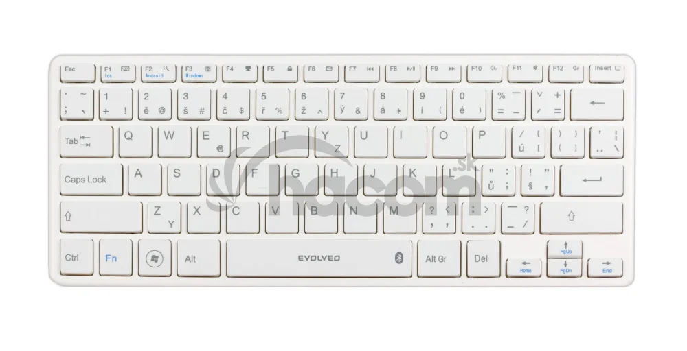 EVOLVEO WK29W/Bezdrôtová Bluetooth/ CZ layout/Biela