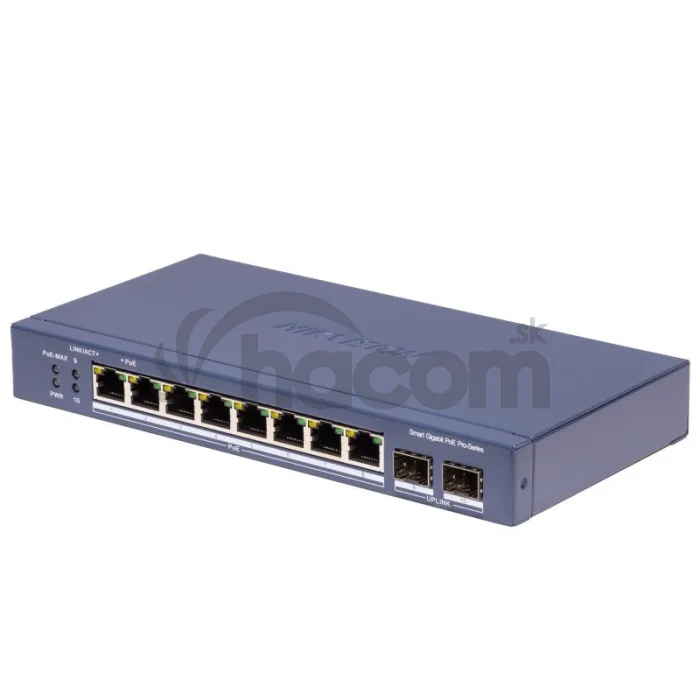 DS-3E1510P-SI-8P2F 8x1Gb PoE, 2x1Gb SFP