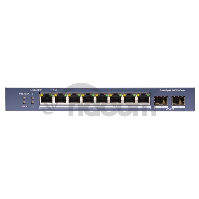DS-3E1510P-SI-8P2F 8x1Gb PoE, 2x1Gb SFP